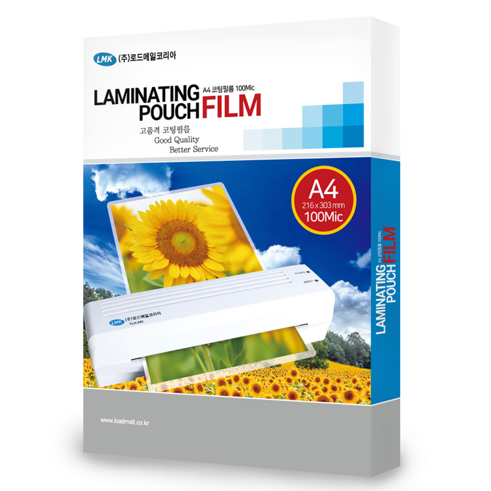 로드메일코리아 고급형 코팅필름 코팅지 100mic, A4, 100매