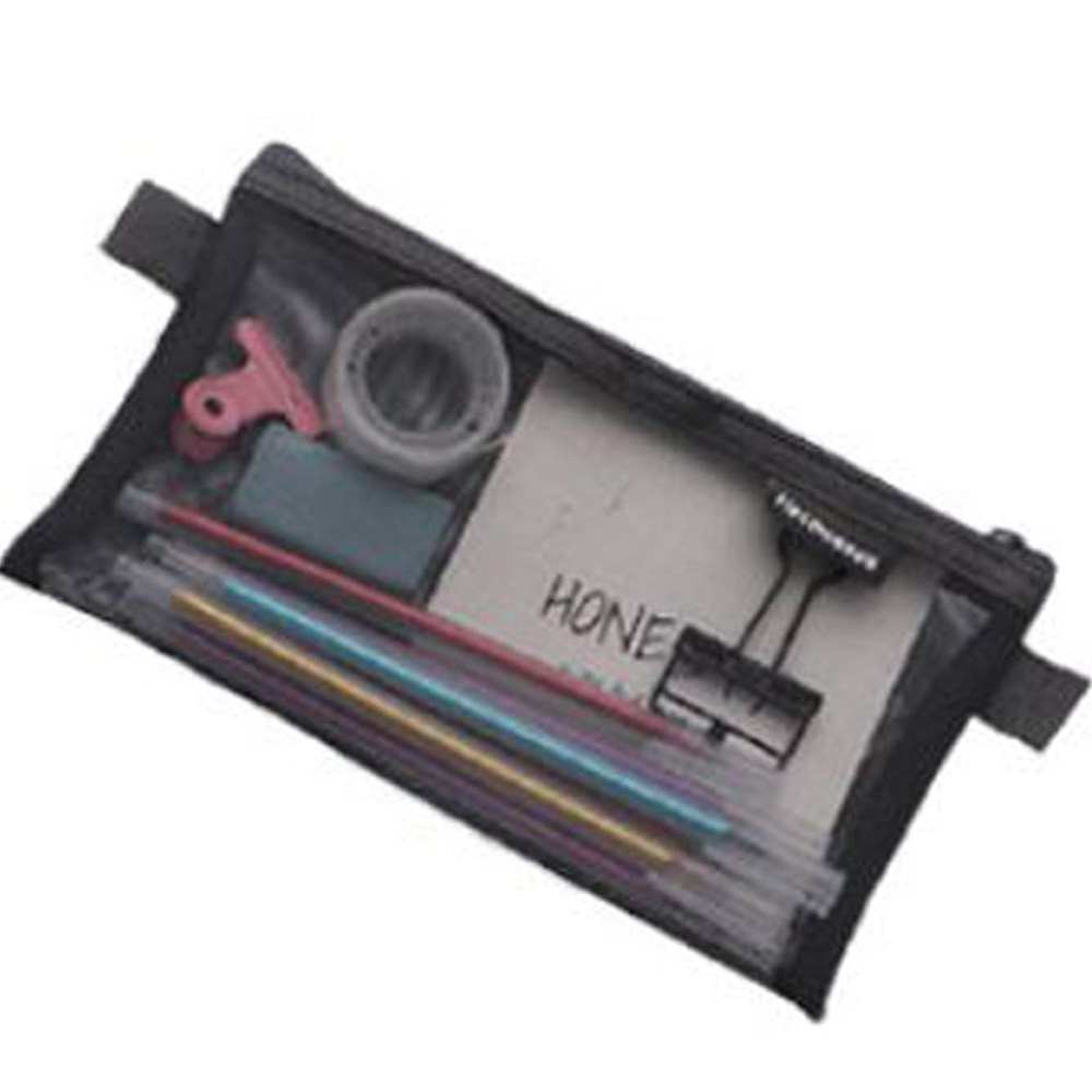 심플 메쉬 파우치형 필통